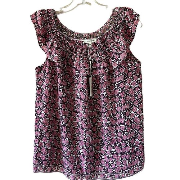 NEW Max Studio Floral Tank Top - Picture 1 of 6